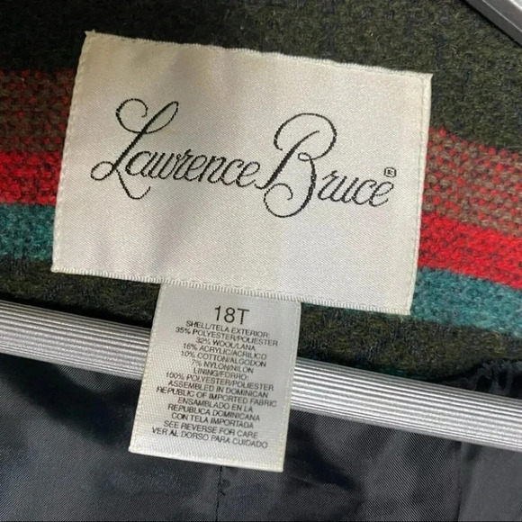 Vintage Lawrence Bruce 18T Southwestern Striped wool blend‎ blazer EUC - Picture 4 of 6